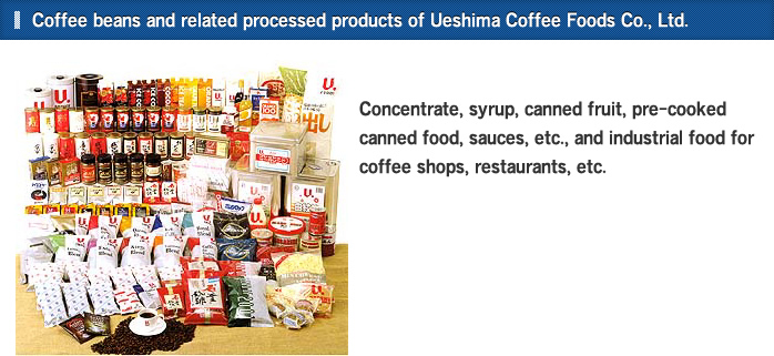 Coffee beans and related processed products of Ueshima Coffee Foods Co., Ltd.